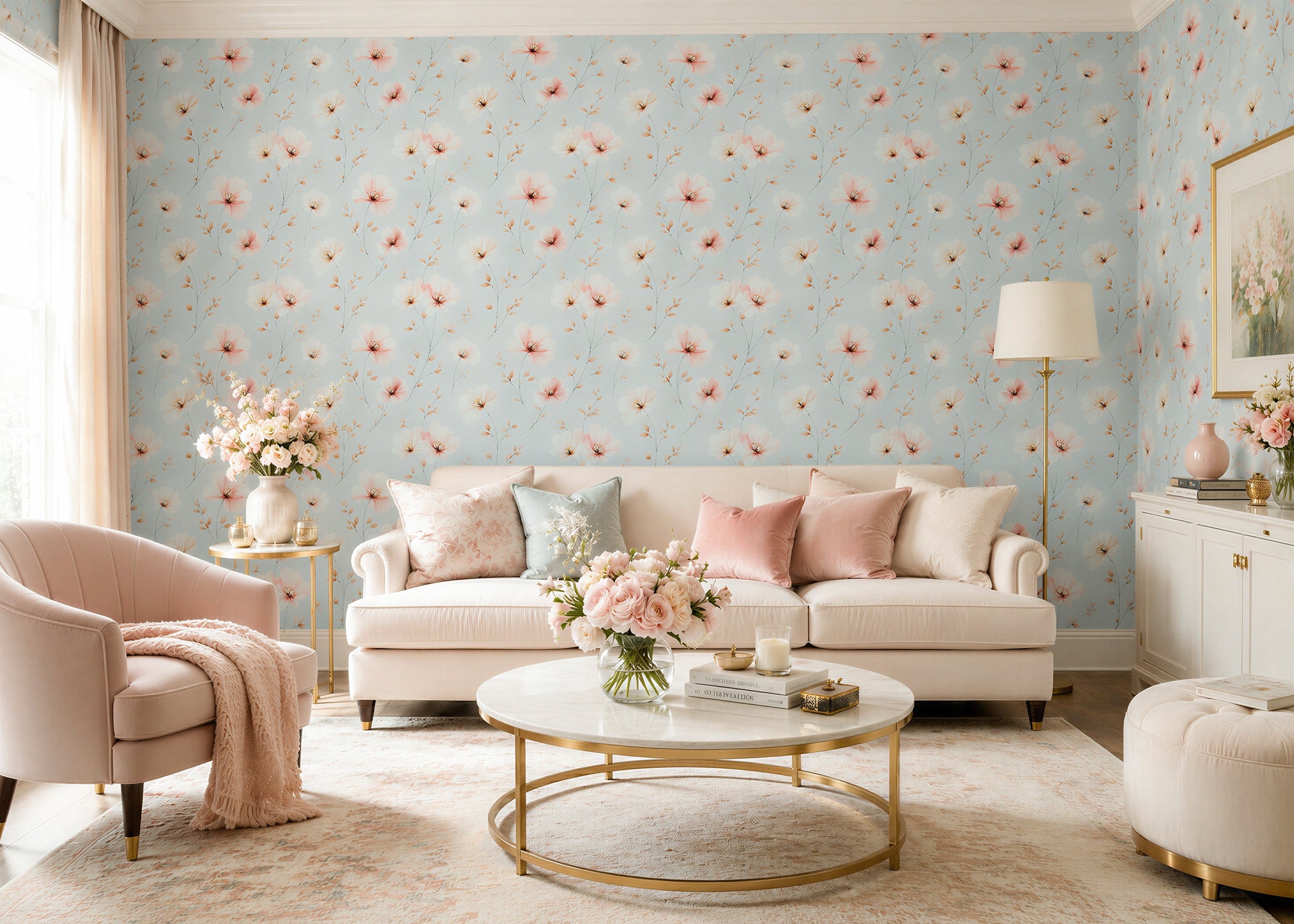 Blush | Botanical Series Wall Mural