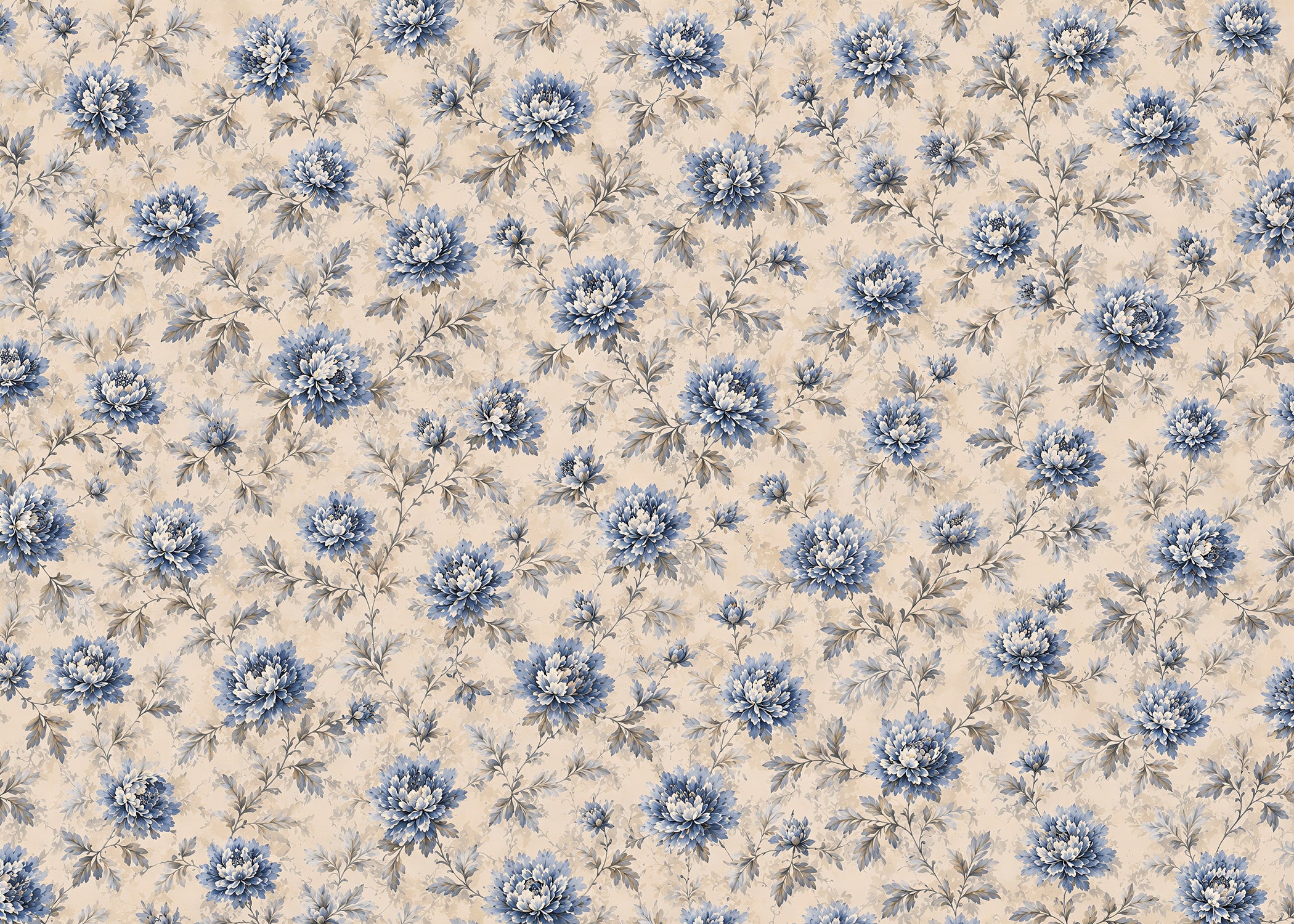 Blue Bloom | Botanical Series Wall Mural