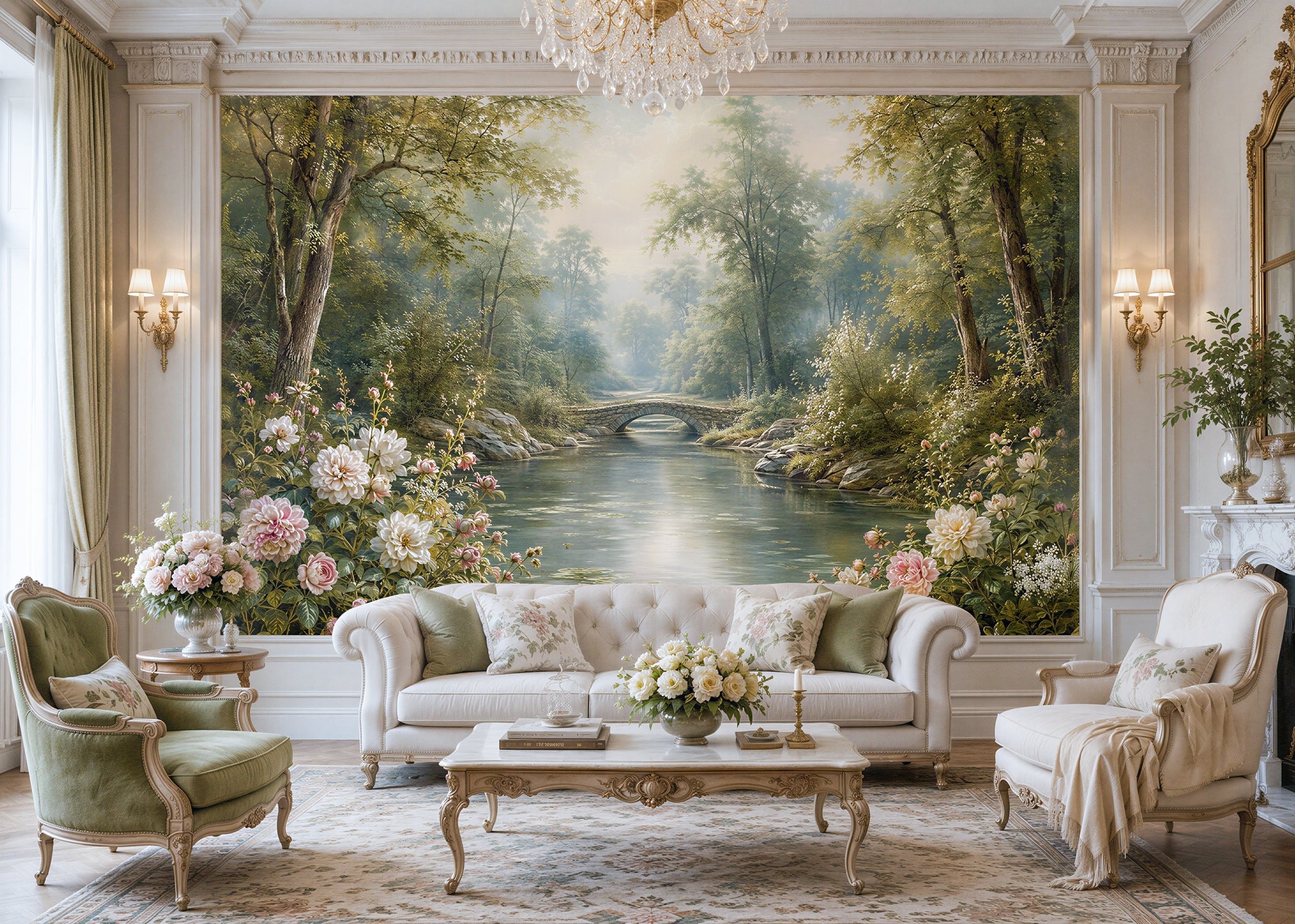Azure Garden | Botanical Series Wall Mural