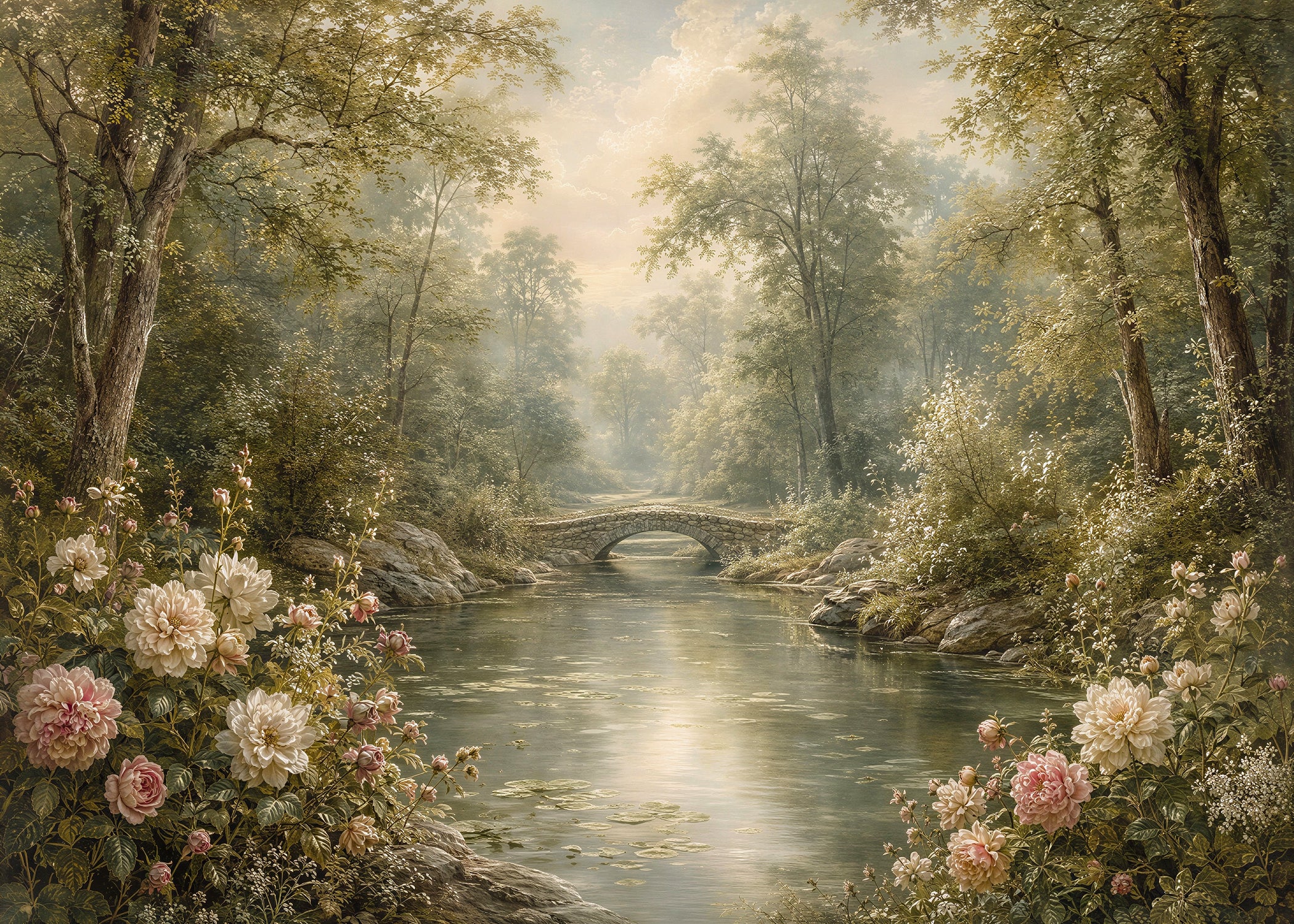 Azure Garden | Botanical Series Wall Mural