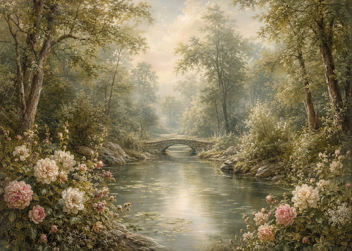 Azure Garden | Botanical Series Wall Mural