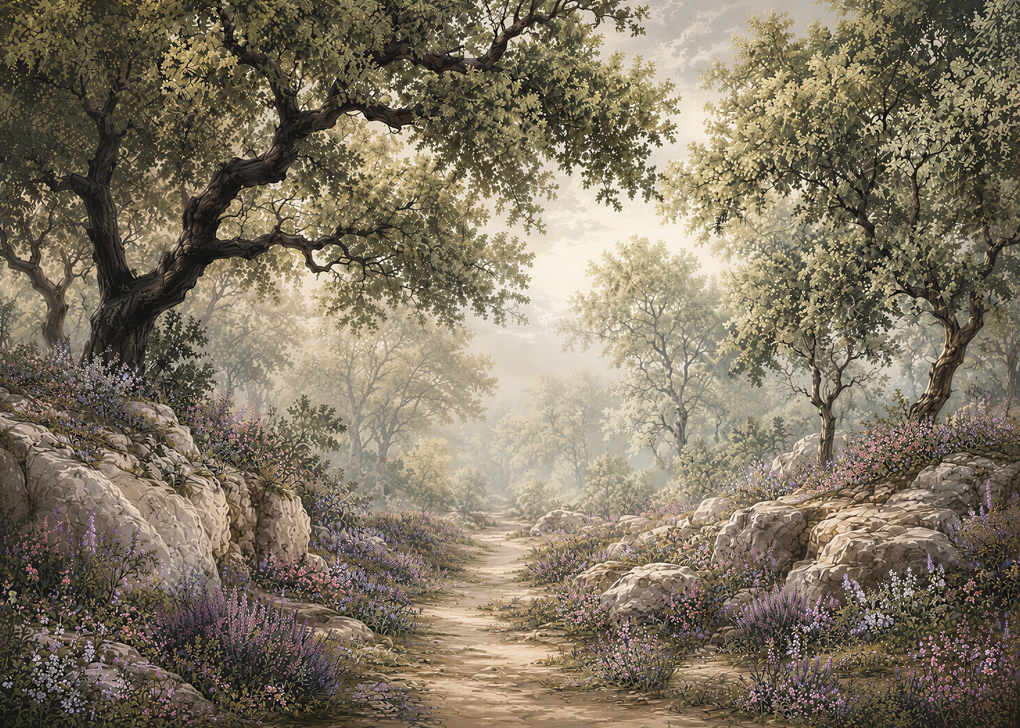 Whisper Wood | Botanical Series Wall Mural