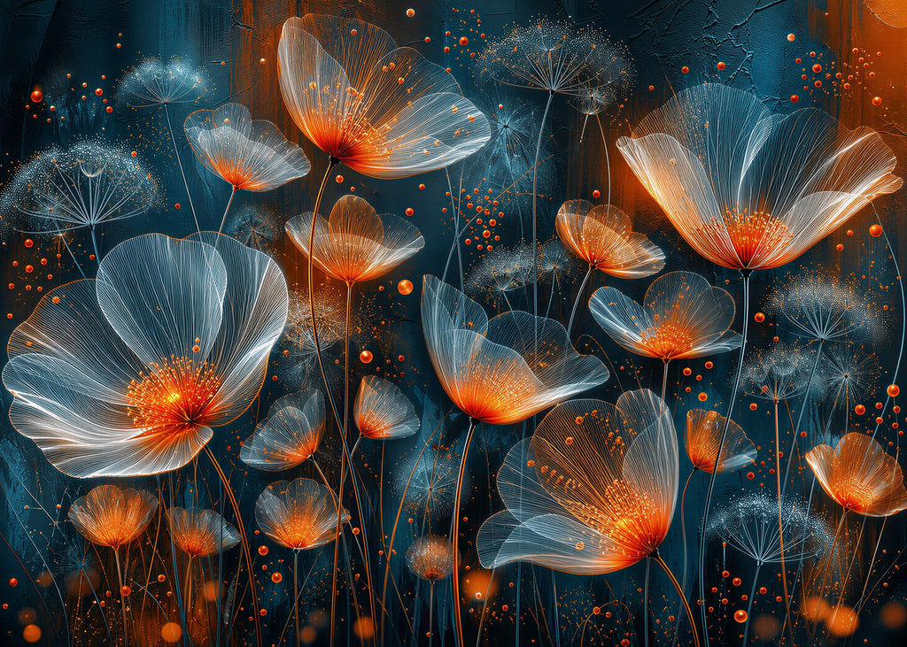 Ember Bloom | Botanical Series Wall Mural