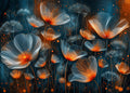 Ember Bloom | Botanical Series Wall Mural