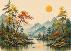 Sun Heaven | Chinoserie Series Wall Mural