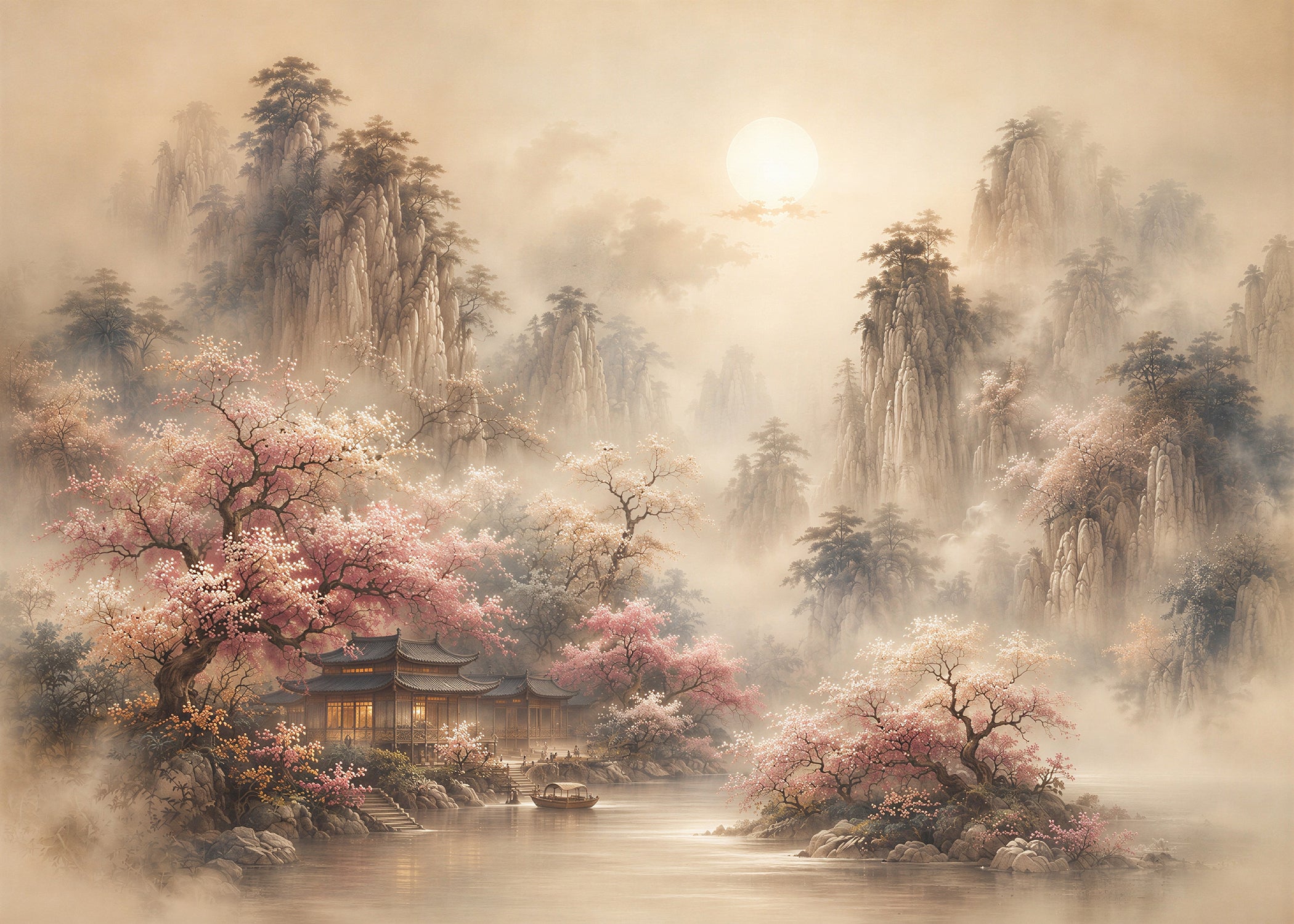 Seren Fall | Chinoserie Series Wall Mural