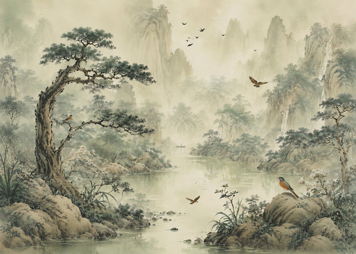 Aether Lake | Chinoserie Series Wall Mural