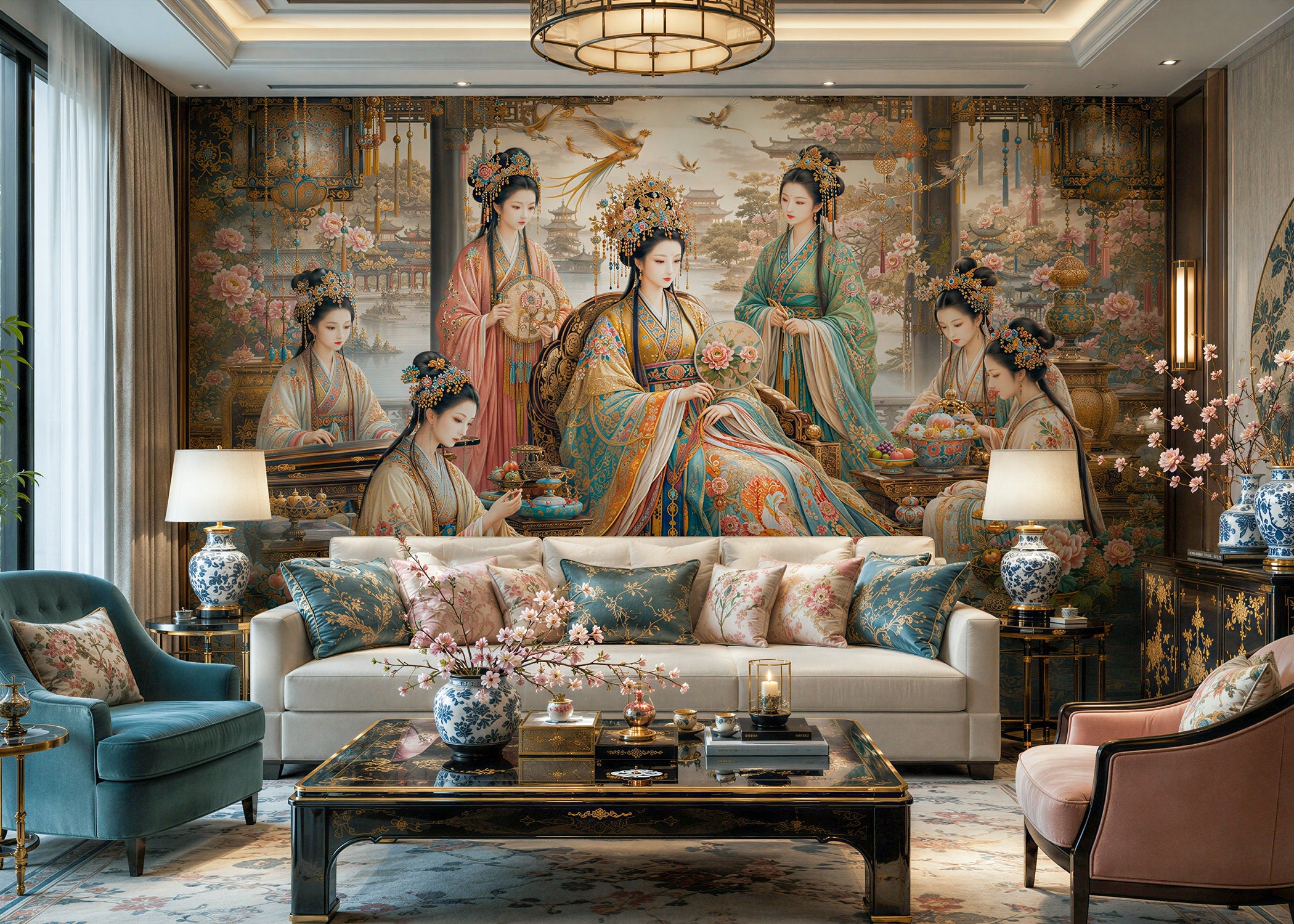 Empressa | Chinoserie Series Wall Mural
