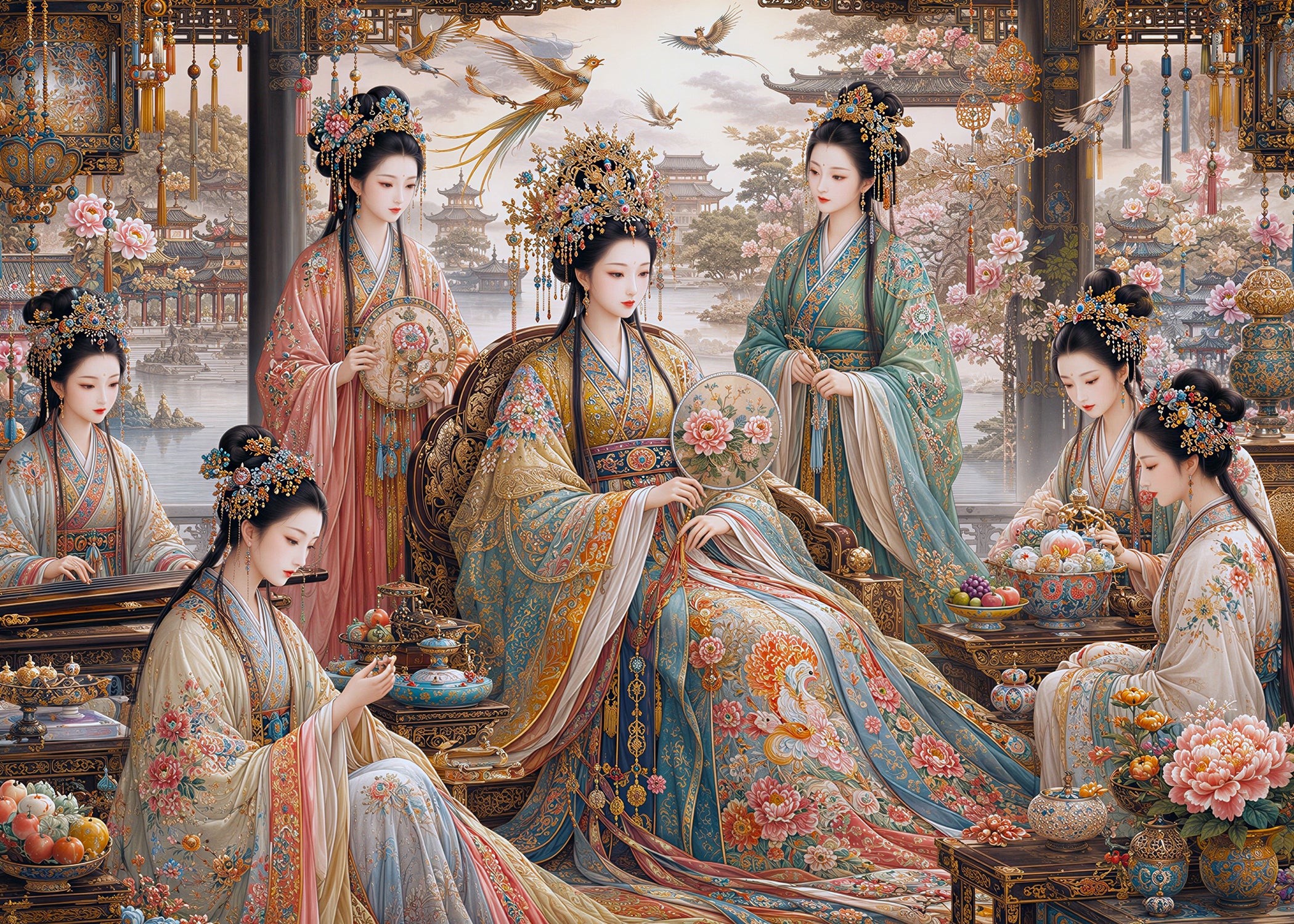 Empressa | Chinoserie Series Wall Mural