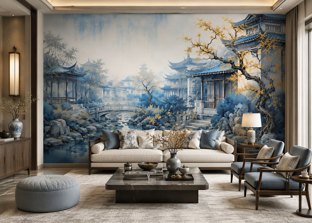 Blue Haven | Chinoserie Series Wall Mural