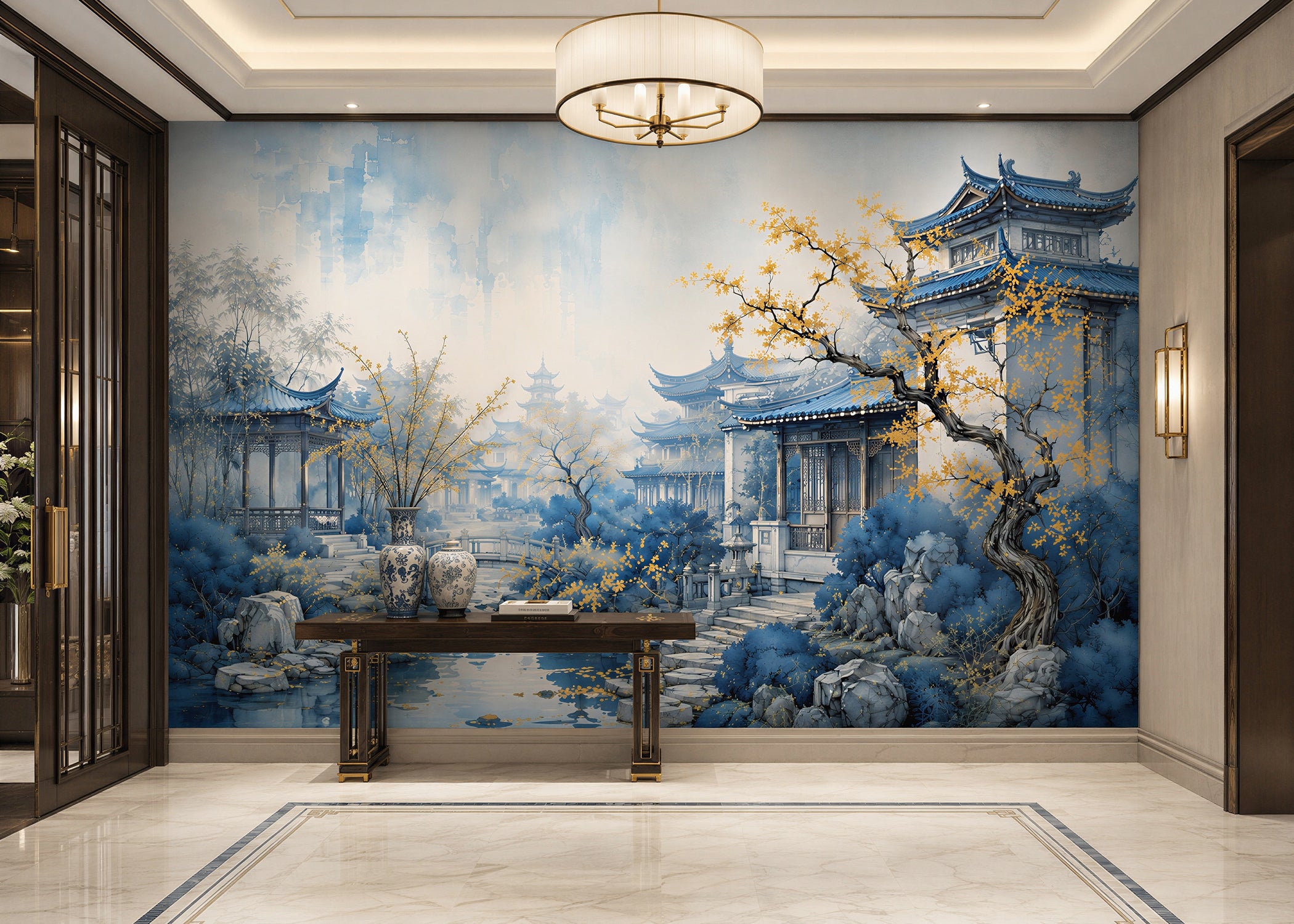 Blue Haven | Chinoserie Series Wall Mural