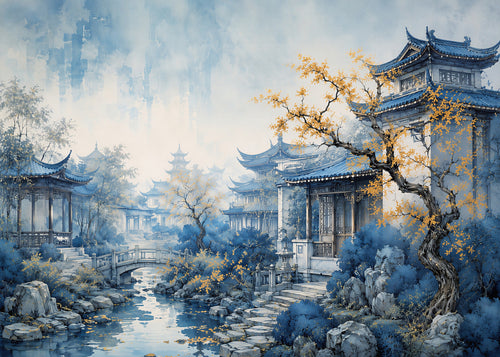 Blue Haven | Chinoserie Series Wall Mural