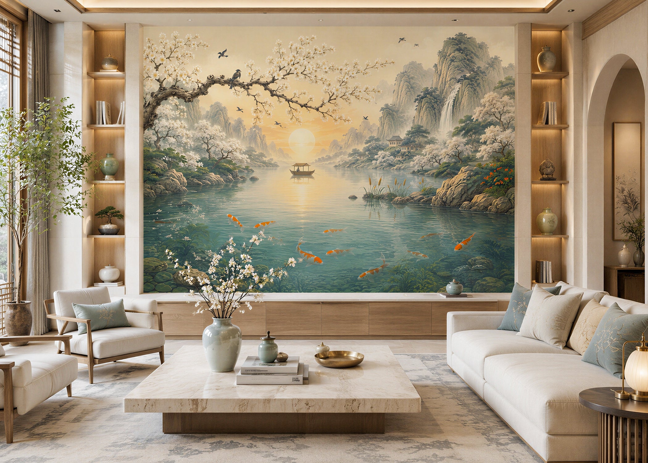 Everspring | Chinoserie Series Wall Mural