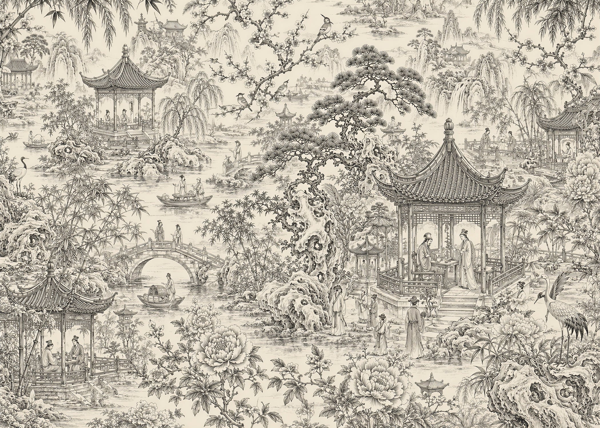 Lacustrine | Chinoserie Series Wall Mural