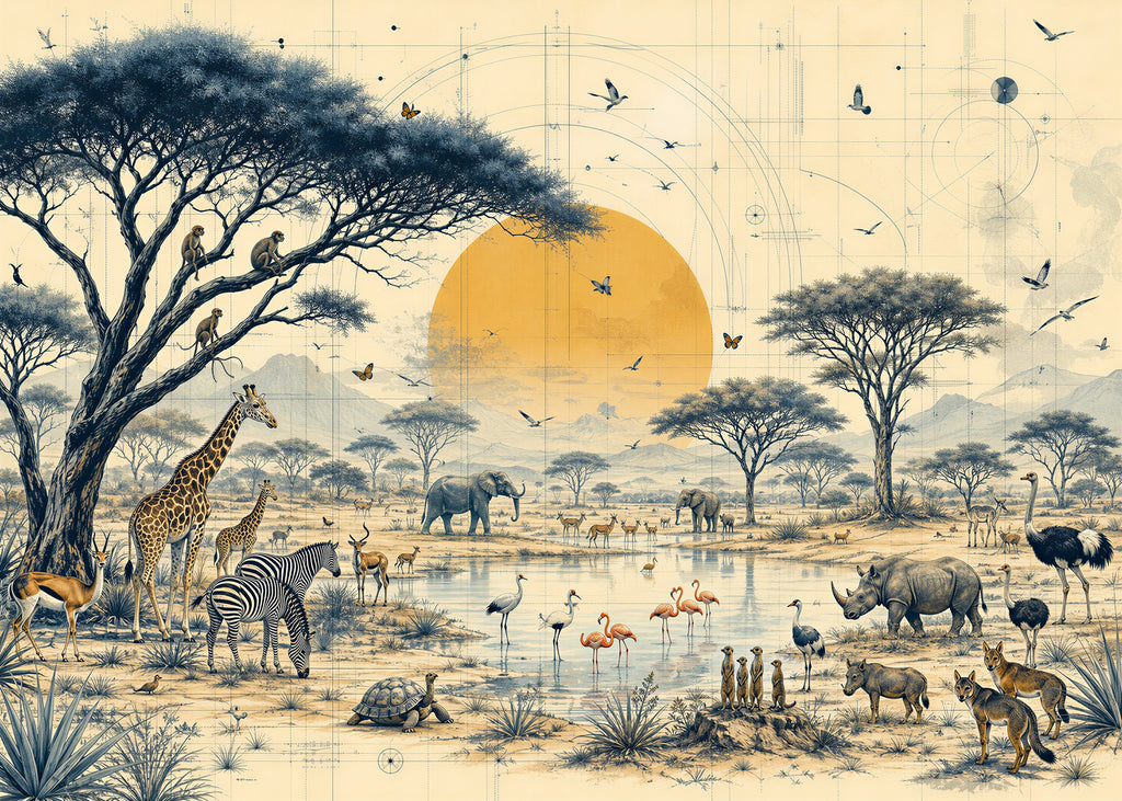 Sundial | Fauna Series Wall Mural