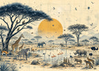 Sundial | Fauna Series Wall Mural