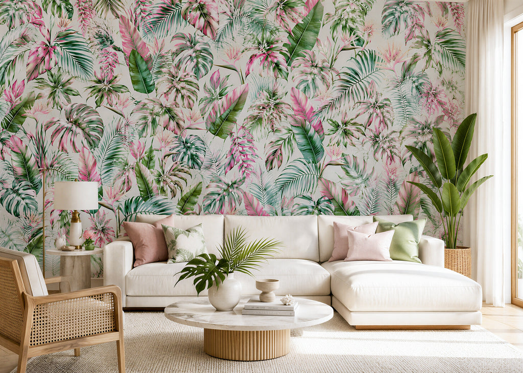 Blush Leaf | Tropical Series Wall Mural